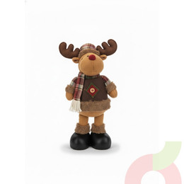 Figura Decorativa Alce Navideño