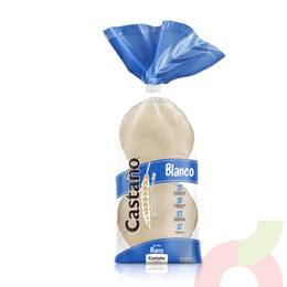 Pan Pita Blanco Castaño 300Gr 8 Unidades