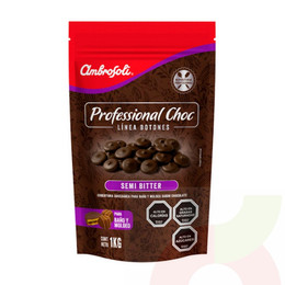Chocolate de Cobertura Semi Bitter 1Kg