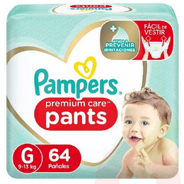 Pañal Pampers Pants G 64 Unidades 