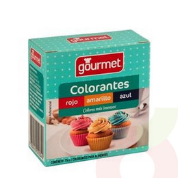 Colorante Amarillo/Azul/Rojo Gourmet 75Gr