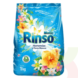 Detergente Hortensias y Flores Blancas Rinso 1Kg