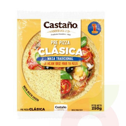 Pre Pizza Clásica Masa Tradicional Castaño 250Gr