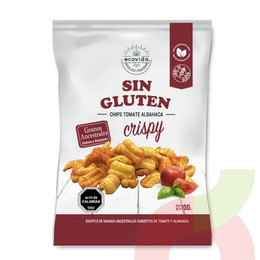 Chips de Tomate y Albahaca Crispy Ecovida 100Gr