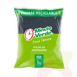 Pulpa de Arándanos Minuto Verde 1Kg