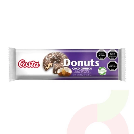 Galletas Coco Crunch Donuts Costa 95Gr