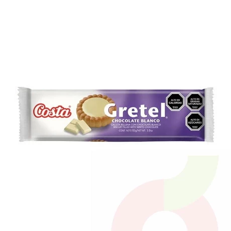 Galletas Chocolate Blanco Gretel Costa 85Gr