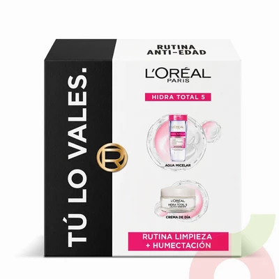 Set Hidra Total 5 Agua Micelar + Crema Día Loreal 250Ml