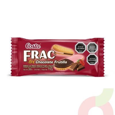 Galleta Bi Chocolate Frutilla Frac Costa 110Gr