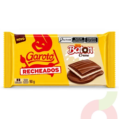 Chocolate Baton Creme Garoto 90Gr