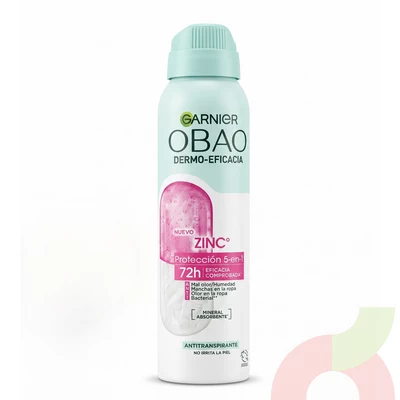 Desodorante Protección 5 en 1 Zinc Garnier 150Ml