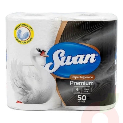 Papel Higienico Swan Premium 50Mt 4 Unidades