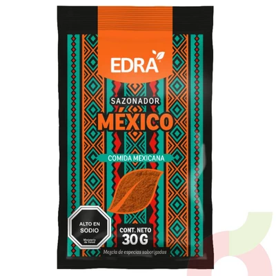 Sazonador Comida Mexicana Edra 30Gr