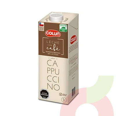 Leche Semidescremada Cappuccino Sin Lactosa Colun 1Lt