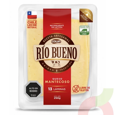 Queso Mantecoso Laminado Río Bueno Colun 250Gr