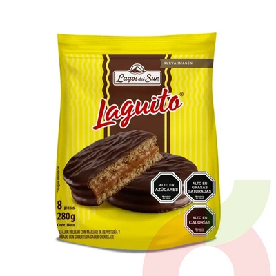 Alfajores Laguito Lagos del Sur 280Gr 8 Unidades