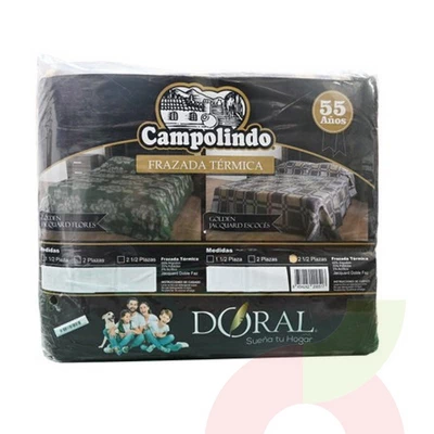 Frazada Golden Escocesa Doral 2.5Pl 