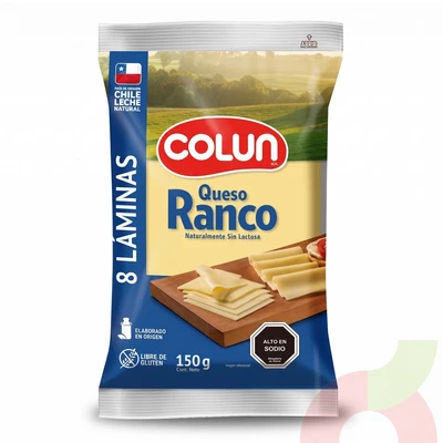Queso Ranco Laminado Colun 150Gr
