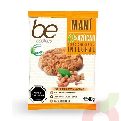 Galleta Maní 0% Azúcar Be Cookies 40Gr