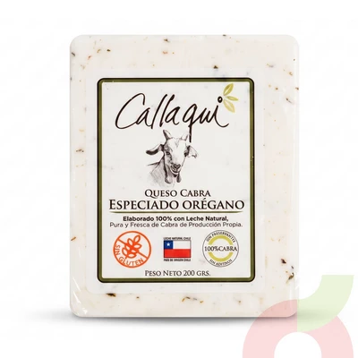 Queso Cabra Orégano Callaqui 200Gr