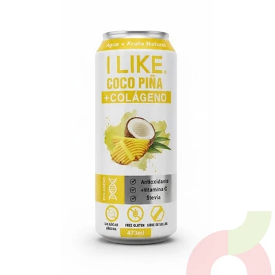 Agua Coco Piña+Colageno I Like 473Ml