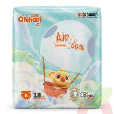 Pañales Air Cool Kids G Chikool 18 Unidades
