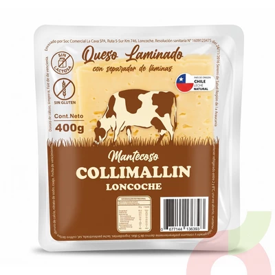 Queso Laminado Mantecoso Collimallin 400Gr