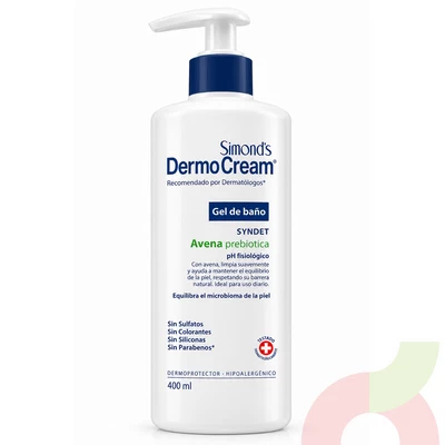 Gel de Baño Avena Prebiótica Simonds 400Ml