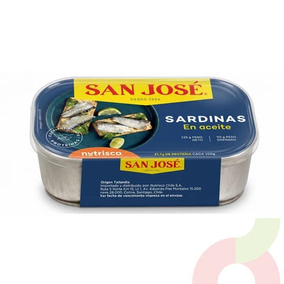 Sardinas en Aceite San José 125Gr