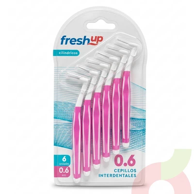 Cepillos Interdentales 0.6 Cilíndricos Fresh Up 6 Unidades