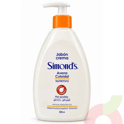 Jabón Crema Avena Coloidal Simonds 500Ml