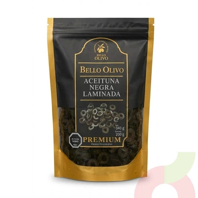 Aceituna Negra Laminada Bello Olivo 340Gr