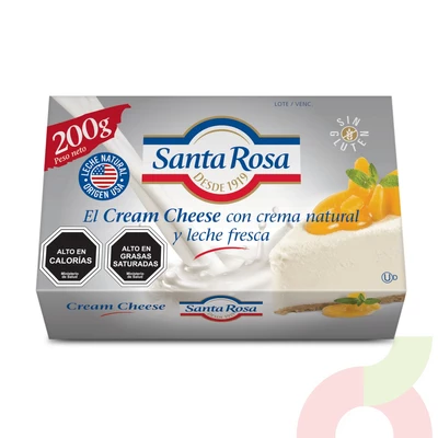 Queso Crema Tradicional Santa Rosa 200Gr