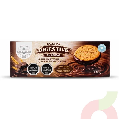 Galletas Digestive Chocolate Semi Amargo Ecovida 130Gr