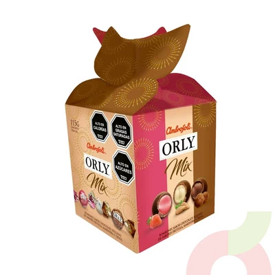 Bombones de Chocolate Orly Navidad 110Gr 