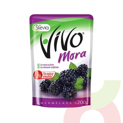 Mermelada Mora 0% Azúcar Vivo 200Gr