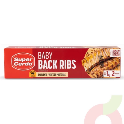 Costillitas de Cerdo Super Cerdo 1Kg 2 Unidades