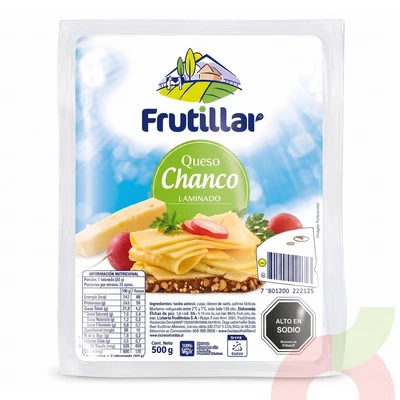 Queso Chanco Laminado Frutillar 500Gr