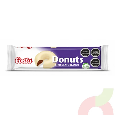 Galletas Chocolate Blanco Donuts Costa 100Gr