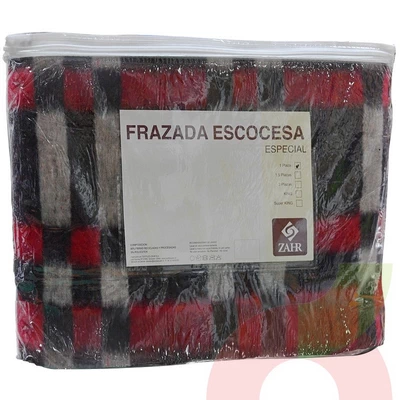 Frazada Zahr Escoses 1 Plaza 