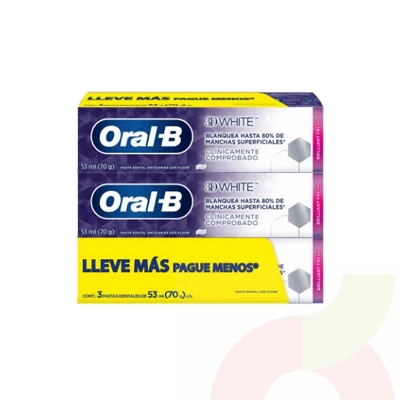 Oral-B Pasta 3DWhite Tripack 70gr 