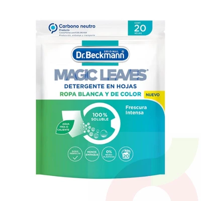Detergente en Hojas Solubles Dr.Beckmann 20 Unidades