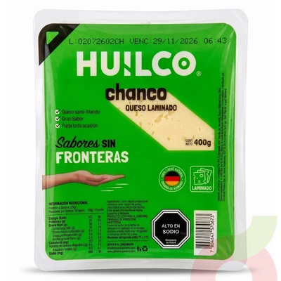 Queso Chanco Laminado Huilco 400Gr  