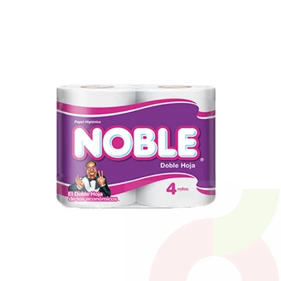Papel Higiénico Doble Hoja Noble 4 Unidades 