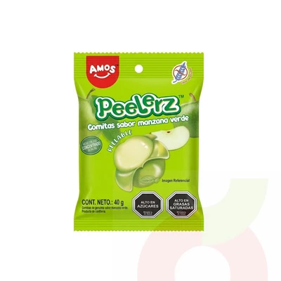 Gomitas de Manzana Verde Peelerz 40Gr
