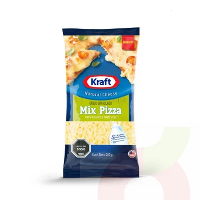 Queso Mix Pizza Kraft 200gr