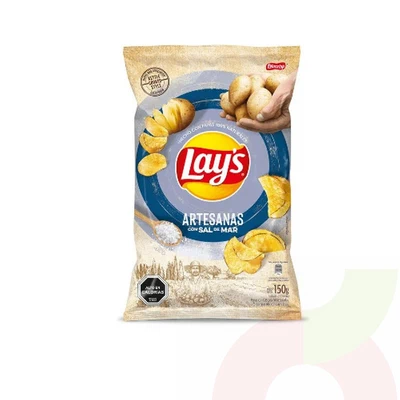 Papas Artesanal con Sal de Mar Lays 150Gr