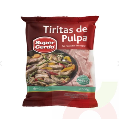 Tiritas de Pulpa Super Cerdo 500Gr