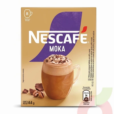 Café Moka Nescafé 144Gr 8 Unidades