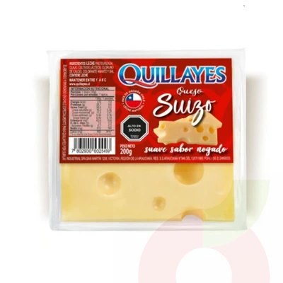Queso Suizo Quillayes 200gr